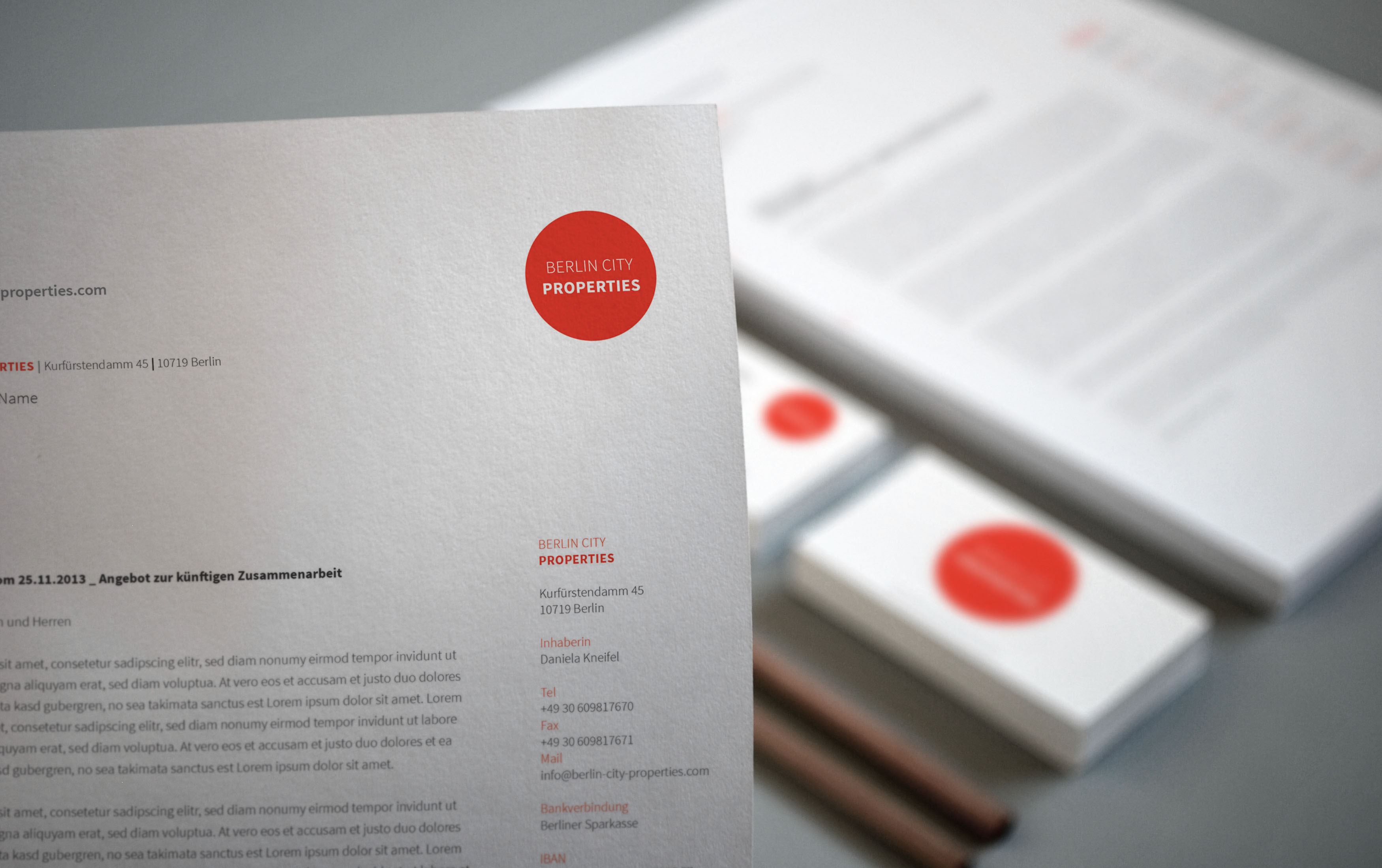 Briefbögen Design