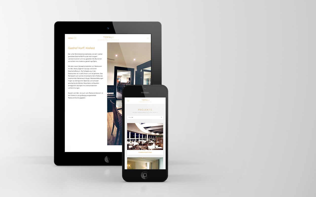 Webdesign tablet ipad iphone smartphone