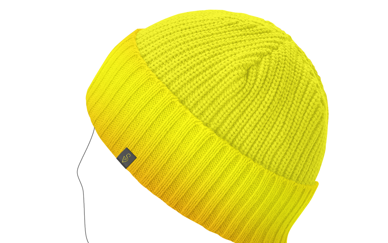 Strickmütze Label Etikett Gestaltung
